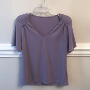 Lavender V-neck